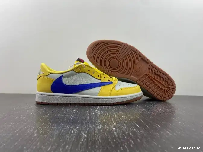 1st Kicks Low Travis Canary DZ4137-700 Scott OG x 1 Air Jordan 0604